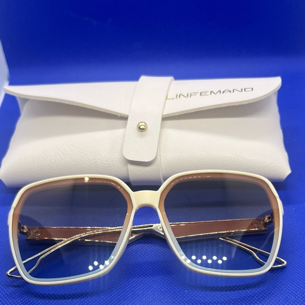 White and Gold Women's Sunglasses